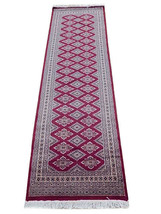 2 ft 6 in x 8 ft oriental stair runner Bokhara Jaldar 249 x 76 cm Silk touch - $522.40