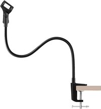 24&quot; Flexible Gooseneck Microphone Stand With Desk Clamp For Podcasting Streaming - £25.40 GBP