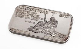 Christmas 1982 - Virgil Marshall Mint 1 oz. Silver Art Bar - $1,612.89 MXN