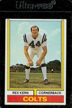 Vintage FOOTBALL Trading Card 1974 Topps #222 Rex Kern Cornerback Colts - £3.71 GBP