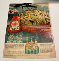Vtg 1962 Kraft Catalina Salad Dressing Magazine Print Ad Kitchen Decor 8.25 x 11 - $11.75