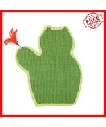 Catnip Sisal Scratch Pad - Stylish Cactus Design with Toy Attachment - $33.65