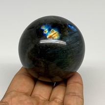306.9g, 2.4&quot;(60mm), Labradorite Sphere Gemstone,Crystal @Madagascar, B29886 - £29.88 GBP