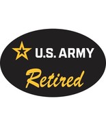 US Army Retired Oval Car Magnet  - $17.68 CAD