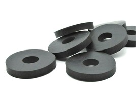 Rubber Washers, 1/2&quot; ID x 1 1/2&quot; OD x 1/4&quot; Thick, Spacers, Insulators, Dampeners - £8.22 GBP+