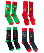 NOVELTY CASUAL HOLIDAY CHRISTMAS THANKSGIVING FUNNY PRINT MENS CREW SOCK... - $125.64 MXN+