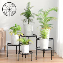 5-Pack Decent Metal Plant Stands, Heavy Duty Flower Pot Stands for Multi... - $27.76