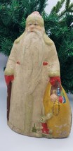 Antique Santa Did Moros Frost Freestanding Ornament Papier Mache Vintage 12in - £152.98 GBP