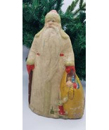 Antique Santa Did Moros Frost Freestanding Ornament Papier Mache Vintage 12in - $195.00