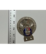 Vintage 1960s Royal Air Force Auto Club Chrome Saint Christopher Car Gri... - $74.44