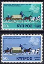 ZAYIX Cyprus 434-435 MNH First Mail Coach UPU 083022S173 - £1.19 GBP