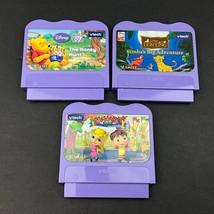 Lot of 3 VTECH VSMILE Game Cartridges - Alphabet Park, Simba&#39;s Adventure, Pooh - £9.92 GBP