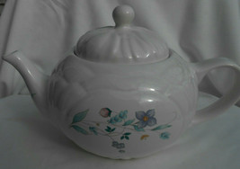 PFALTZGRAFF APRIL TEAPOT SERVER TEA POT EMPOSSED FLORAL RARE USA 6 CUP - £24.36 GBP