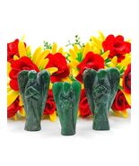 2&#39;&#39; Green Jade Angel Guardian Earth Therapy Original Velvet Carry Pocket - $915.99 MXN