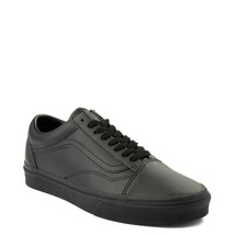 VANS Old Skool leather Men 8.5/wmns 10 Skate Shoes blackout mono/monochr... - £40.33 GBP