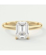 Emerald Cut White Lab Diamond Engagement Ring 1.60CT 925 Silver Wedding ... - $125.00