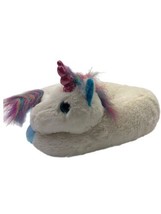 Health Touch Plush White Unicorn Vibrating Travel Neck Massager Pillow - £19.80 GBP