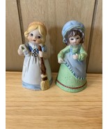 Vintage Jasco Girl Figurine Bells - $19.79