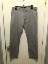 J CREW The Driggs Men&#39;s Chino Pants Gray 34X31 Cotton - £10.11 GBP