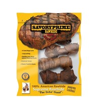 Savory Prime Supreme Rawhide Beef Bone (4 Pack), 4-5&quot; - $19.89