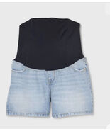 Isabel Maternity Medium Wash Midi Shorts Size 4/27 Light Blue 94PKZ - $640.69 MXN