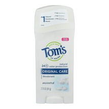 Tom&#39;s of Maine Natural Deodorant Stick Unscented 2.25 oz (Pack of 3) - £40.75 GBP