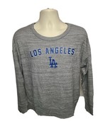 New Era Los Angeles Dodgers Womens Small Gray Long Sleeve Jersey - $49.49