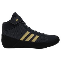 Adidas | HVC 2 Youth | Black/Charcoal/Gold Kids Wrestling Shoes | New In Box - £45.16 GBP