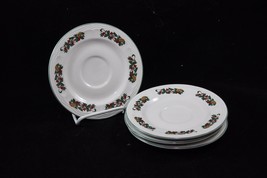 GEI Christmas Candles Saucers Holiday Set of 4 - £13.00 GBP