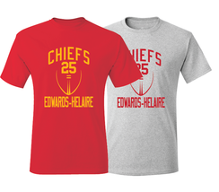 Chiefs Clyde Edwards-Helaire Training Camp Jersey T-Shirt - £15.18 GBP
