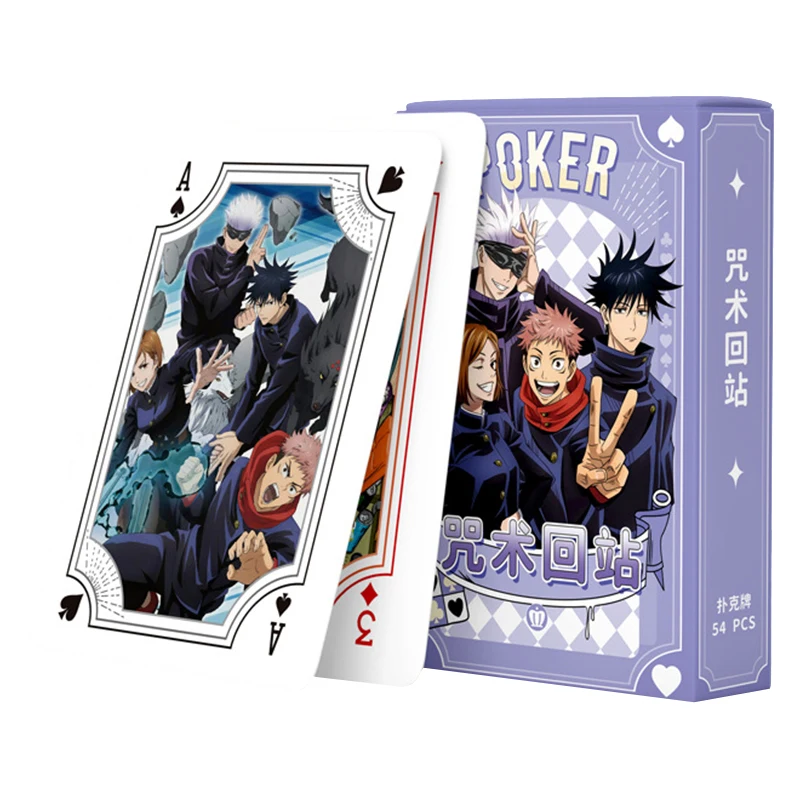 Jujutsu Kaisen playing cards board games Anime Itadori Yuji child kids toys - $9.21+