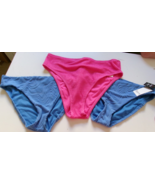 Three Bar III Bikini bottoms Size X-Large  blue and pink styles 24550, 2... - $17.77