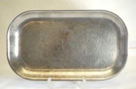 Stainless Steel Heavy Metal Chop Plate Dish Chuckwagon Camping - £17.38 GBP