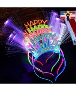 2020 Happy New Year Party Headband Light Up Glowing Hair Band LED Flashi... - £6.26 GBP+