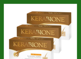 3 PACK  KERABIONE 60 capsule Healthy HAIR and SKIN Strong Nails Niacin L... - $99.09