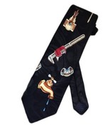 Tie Mania Mens Plumber Plumbing Leaky Sink Necktie - Black - One Size Ne... - €17,18 EUR