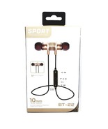 BT-22 Magnetic Wireless Bluetooth In Ear Sports Headphone Headset GOLD - £7.55 GBP