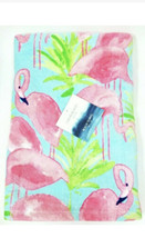S Et Of 2 Cynthia Rowley Neon Green,Blue,Pink Flamingo Cotton Beach Towel - £47.92 GBP