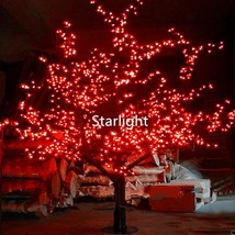 7ft Red 1,248pcs LEDs Cherry Blossom Tree Christmas Tree Wedding Night L... - $515.39