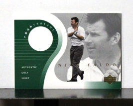 2001 Upper Deck Nick Faldo Tour Threads Authentic Golf Shirt RELIC - £6.29 GBP