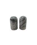 Marble Grey Salt &amp; Pepper Shakers Container Onyx SET - $184.96 MXN