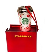 Starbucks Swarovski Limited Ceramic Crystal Ornament Coffee Cup 2013 Mer... - $188.10