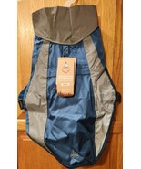 Arcadia Trail High Visibility Dog Raincoat NEW Small Teal &amp; Grey Girth 1... - $23.02 CAD