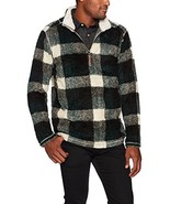 True Grit Men&#39;s Soft Melange Solid and Plaid Blanket 1/4 Zip Pullover, G... - £125.33 GBP