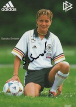 Sandra smisek german womans football team hand signed photo 169145 p thumb200