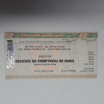 Ticket Stub Paralamas do Sucesso - Brazil / São Paulo 04/nov/2005 - £12.60 GBP