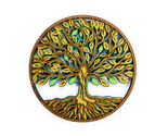 Tree of Life Wood Wall Art, 4 Layer Laser Cut Wooden Decor, 11x11 Handma... - $35.00