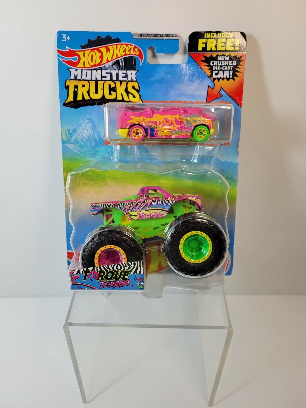 Primary image for Hot Wheels Monster Trucks Torque Terror And Crushed Van Blind Sided (BBGYL89)