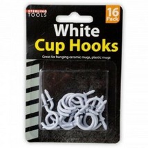 White Cup Hooks (16 pack) - Great for Hanging Mugs! - £1.55 GBP