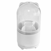 Clear Bear-Shaped Rotating Makeup Brush Holder 25cm - $73.25